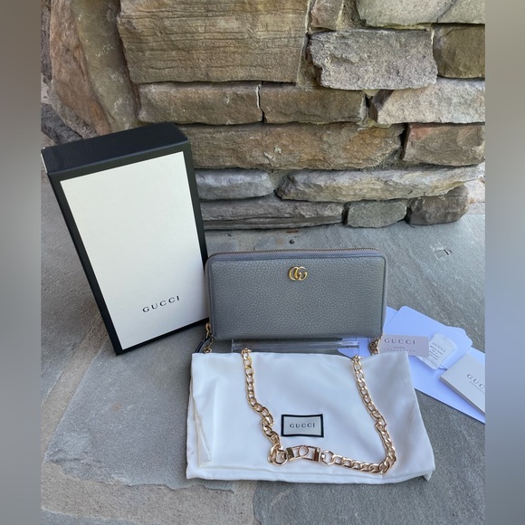 Gucci Marmont Zip Around Wallet/Box/Dustbag/AM Chain - Picture 3 of 15